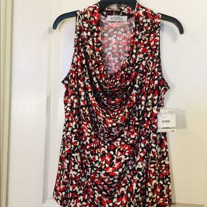 NWT, Kasper Sleeveless top, soft, flattering